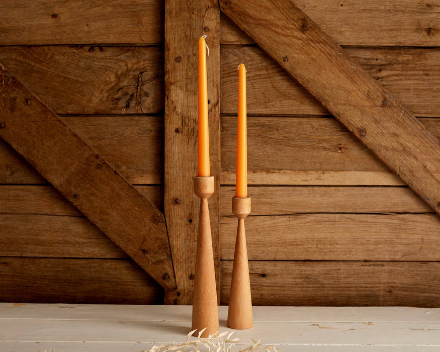 Wooden Candle Holders Set