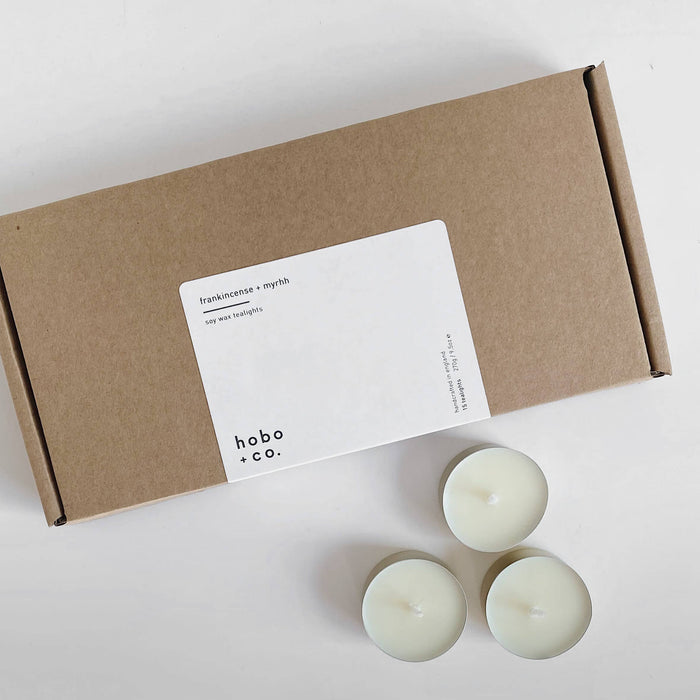 Christmas Frankincense + Myrrh Soy Tealights x15 Gift Box