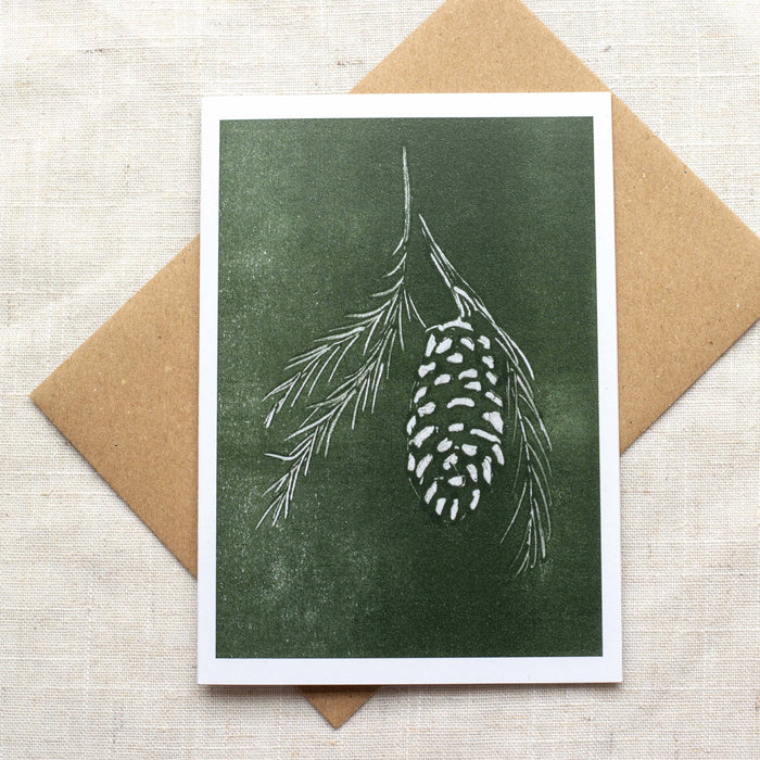 Pine Cone - Recycled Card