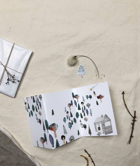 "Cabin" Concertina Card
