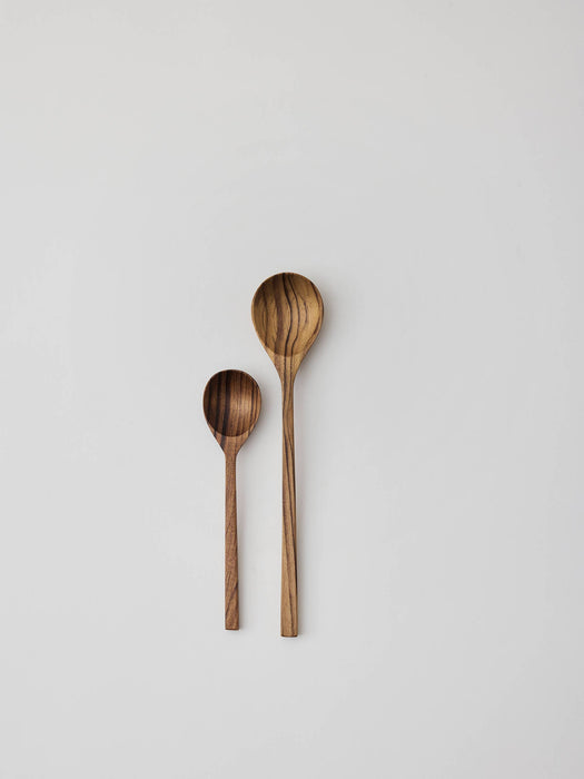 Teak spoon set