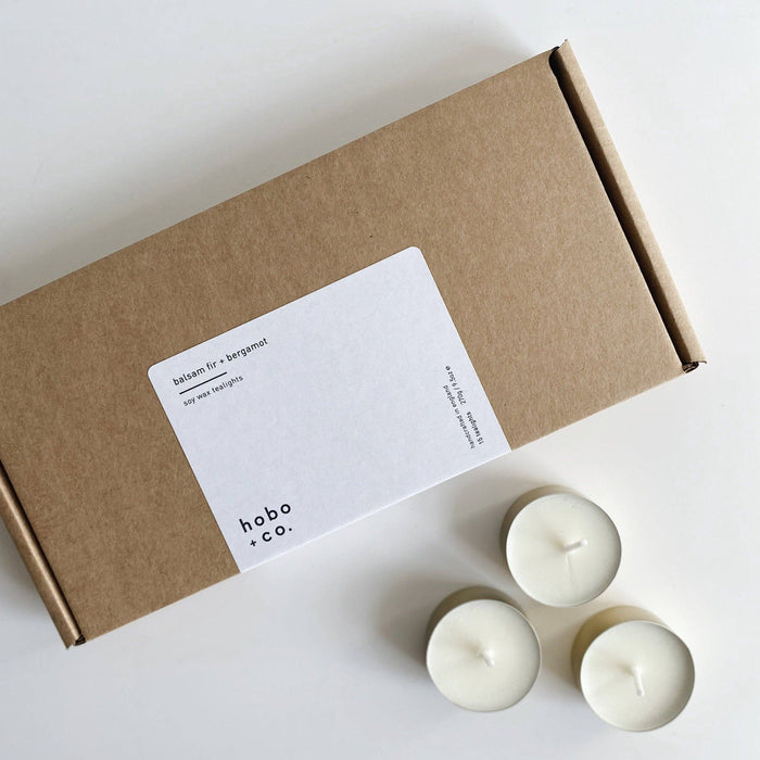Balsam Fir + Bergamot Soy Wax Tealights x15 Gift Box