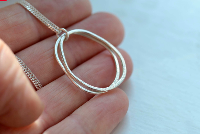 Silver Pebble Necklace