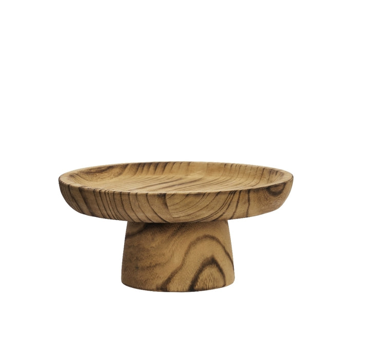 Wooden Pedestal Tray