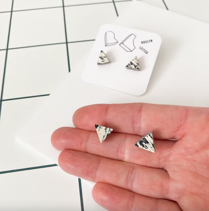 Tri Earrings - Print