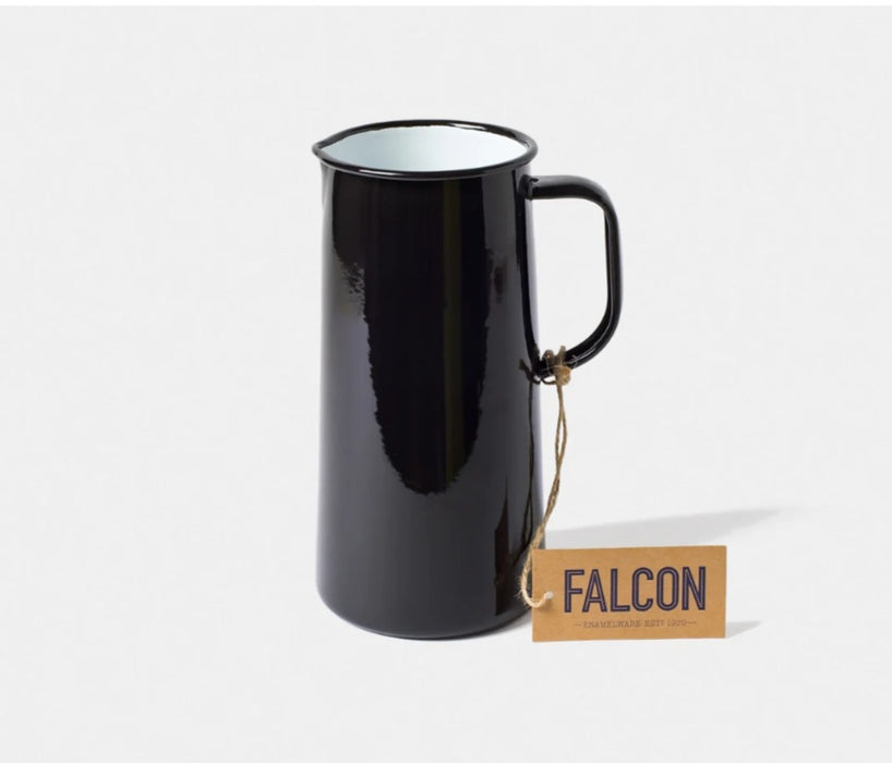 Enamel Three Pint Jug - Black