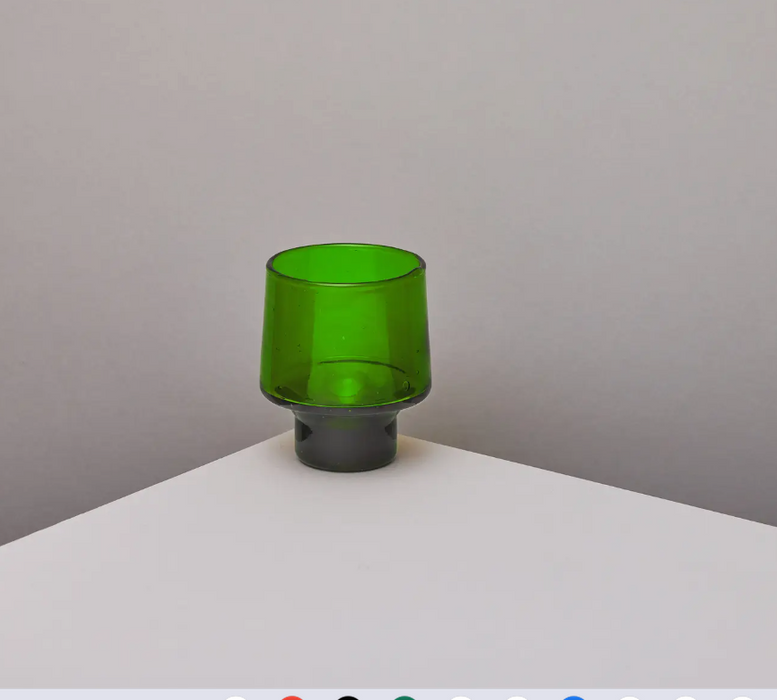 GREEN LOW WINE GLASS