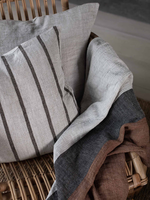 Melvin cushion cover 40x60 - taupe stripe