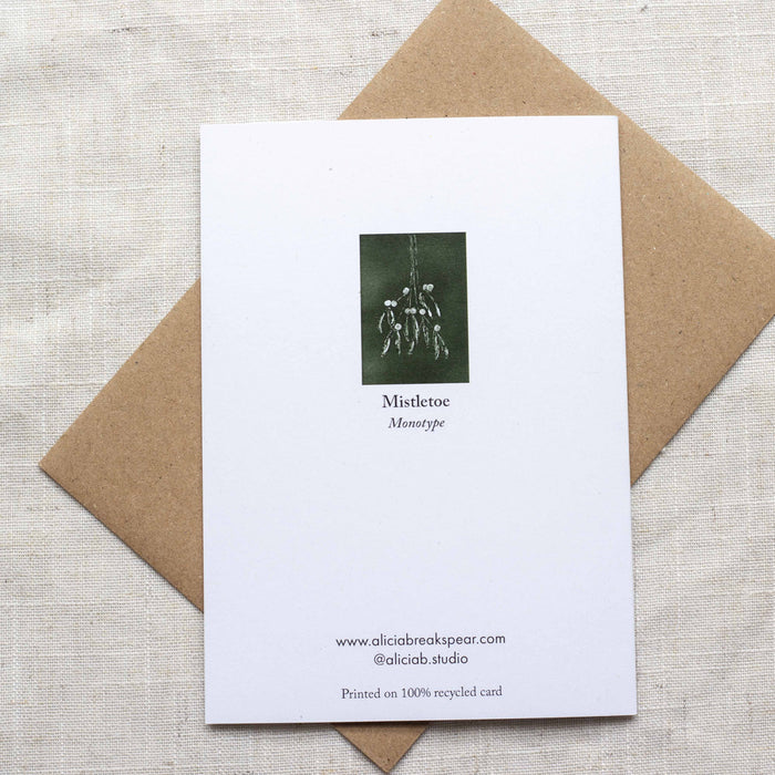 Mistletoe - Recycled Card