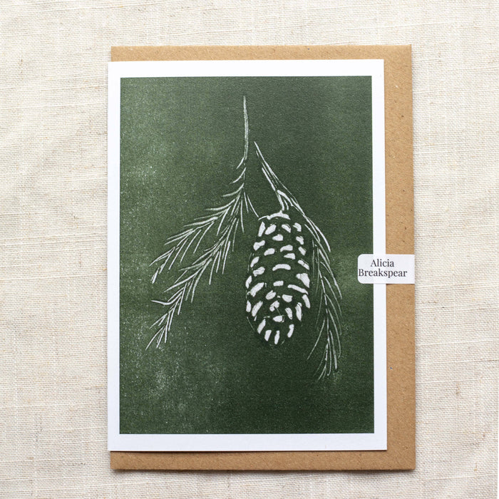Pine Cone - Recycled Card