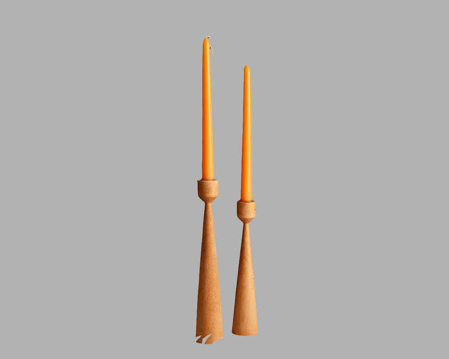 Wooden Candle Holders Set