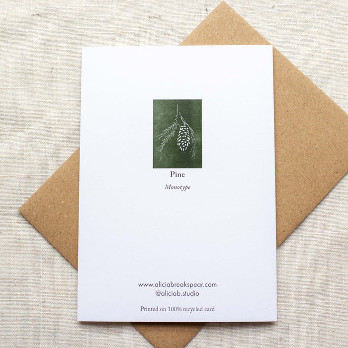 Pine Cone - Recycled Card