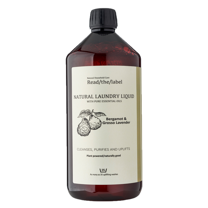 Natural Laundry Liquid-  Bergamot & Grosso Lavender 1000ml