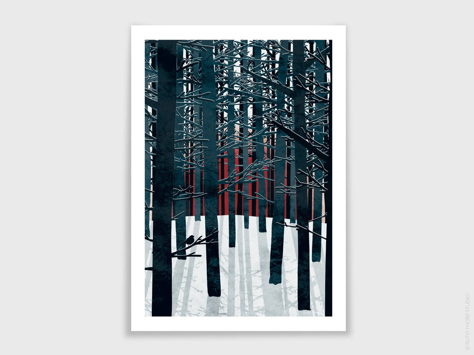 Northern Forest Art Print: A3
