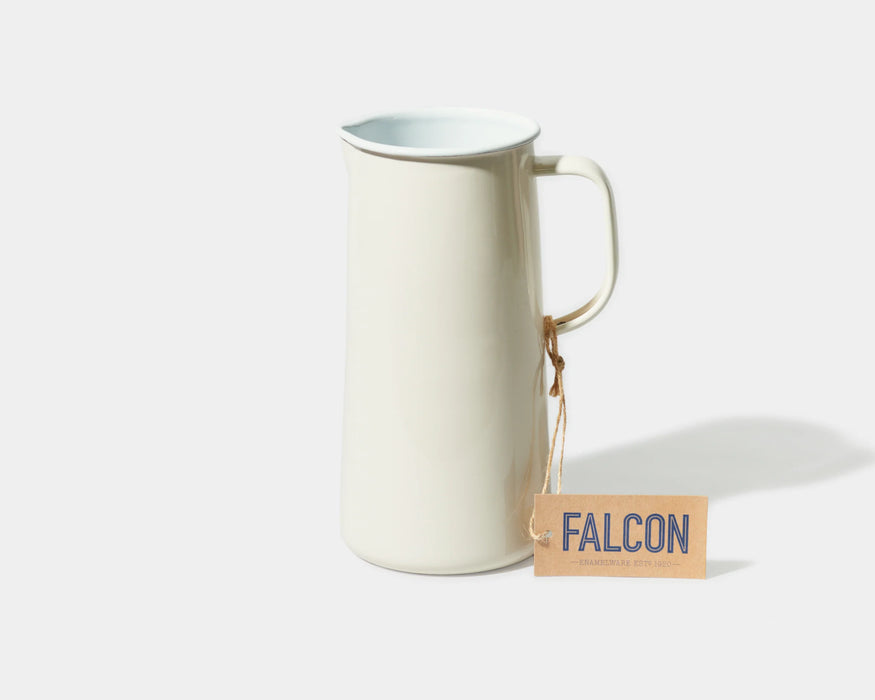 Enamel Three Pint Jug - Cream