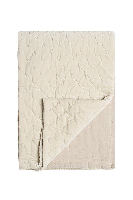 Velvet Linen Throw - Sourdough