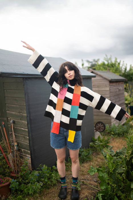 Long Skinny Stripe Scarf