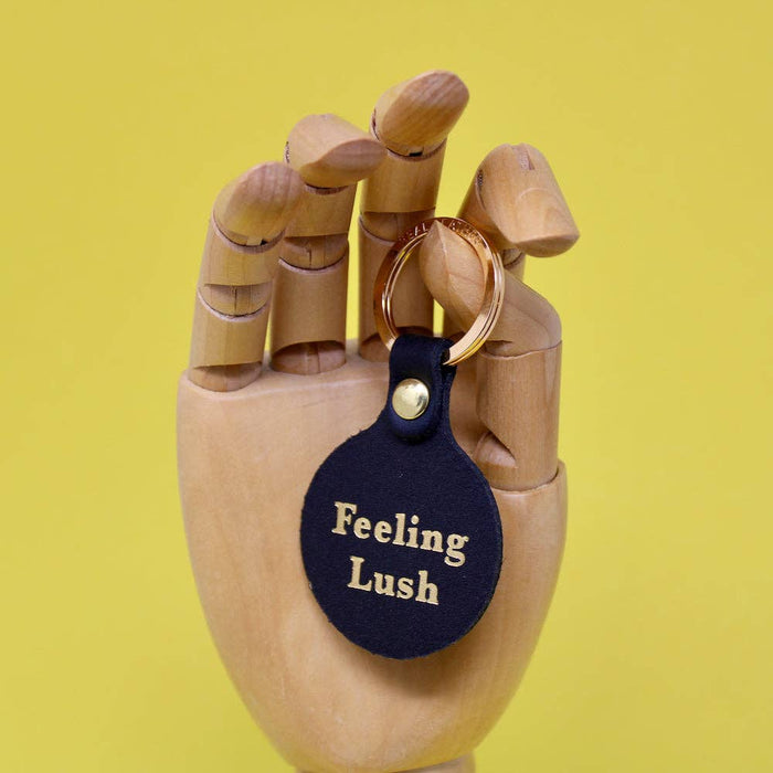 Feeling Lush Smilie Key Fob: Black