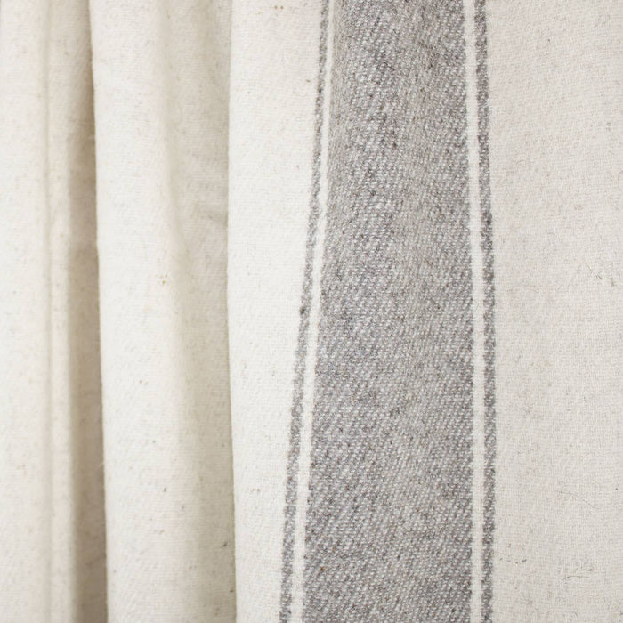 THROW BLANKET / STRIPE WOOL: Light Wool