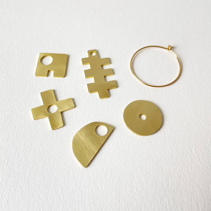 Brass Jetsam Earrings