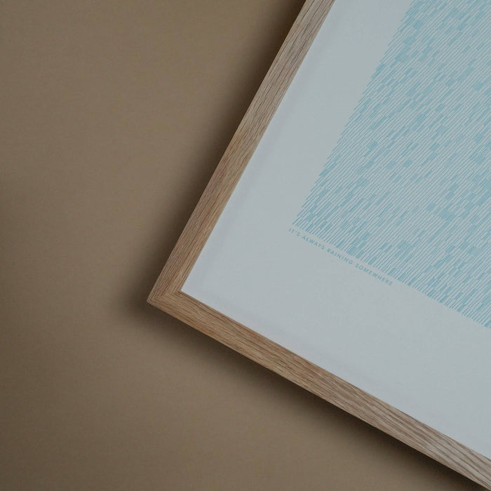 A4 Limited Edition Rain Letterpress Print