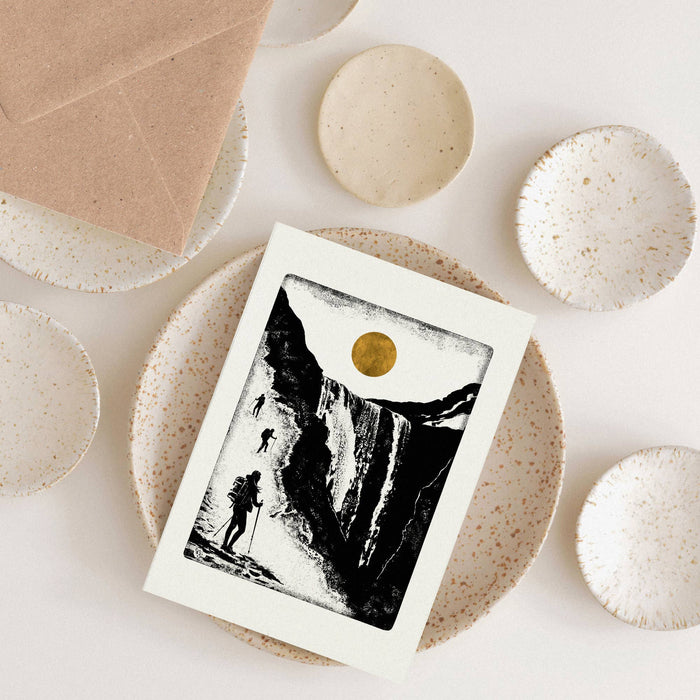 Cascade Individual Card (A6) Waterfall Hiking Landscape
