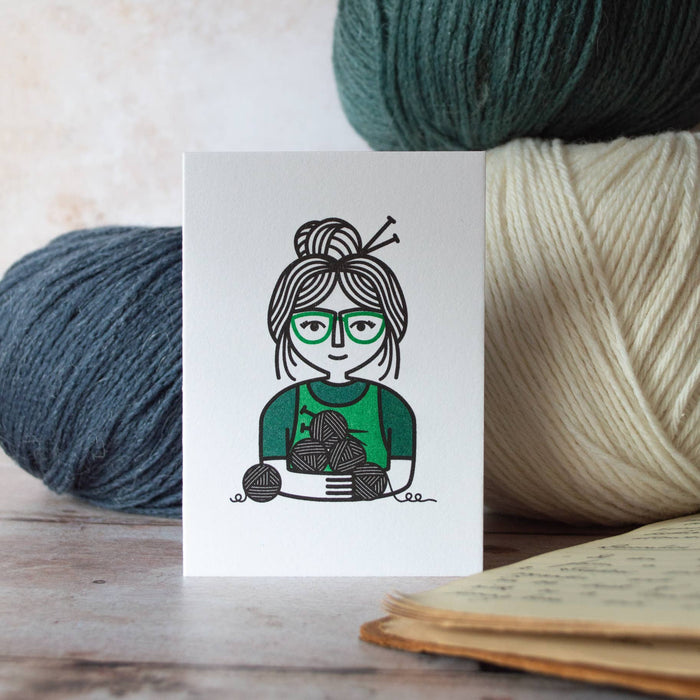 Knit and Natter Mini Greeting Card