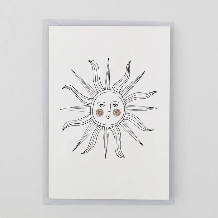 SUNFACE - HAND FINISHED CARD