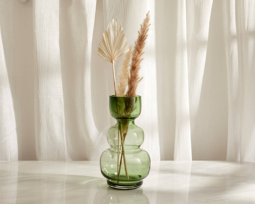 Green Glass Vase