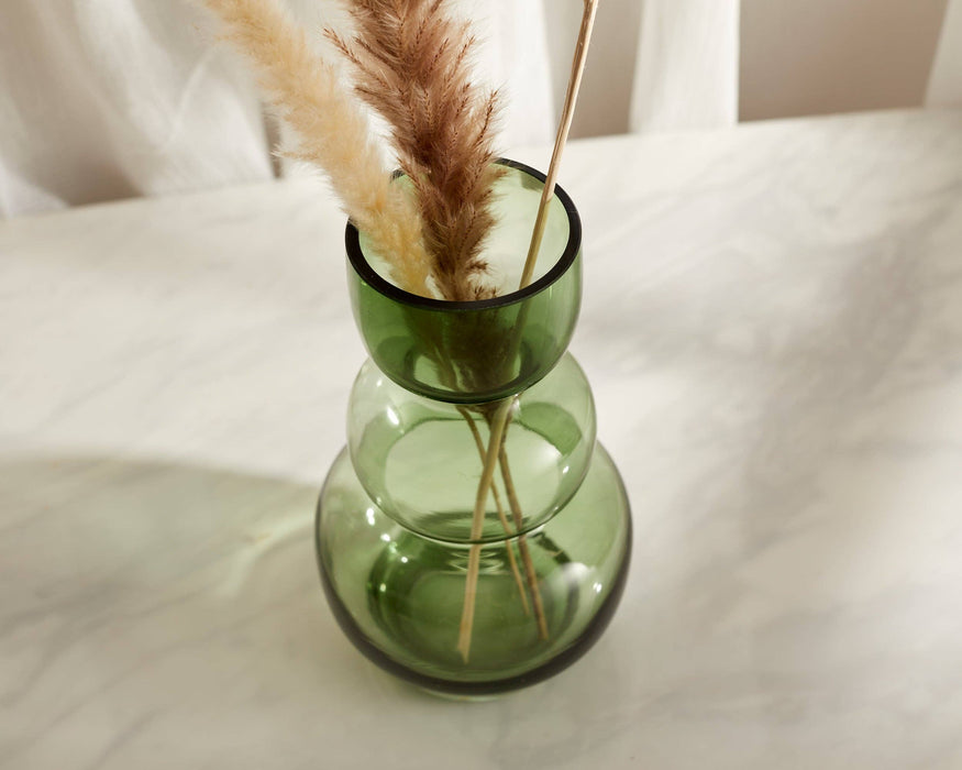 Green Glass Vase