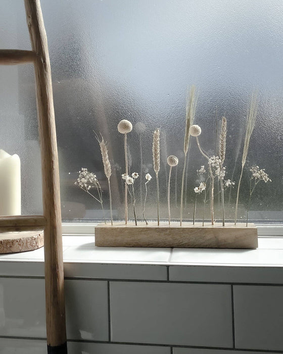 Mango Wood Dried Flower Bar