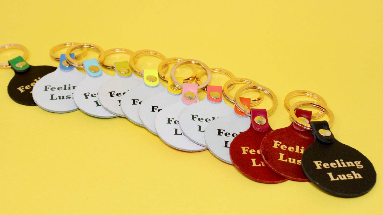 Feeling Lush Smilie Key Fob: Black