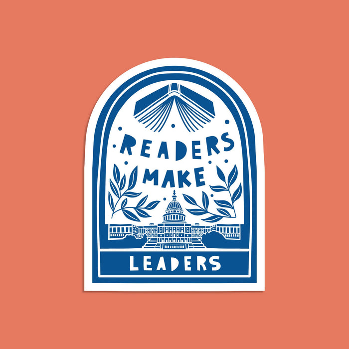 Readers make Leaders - Literary Activist Sticker