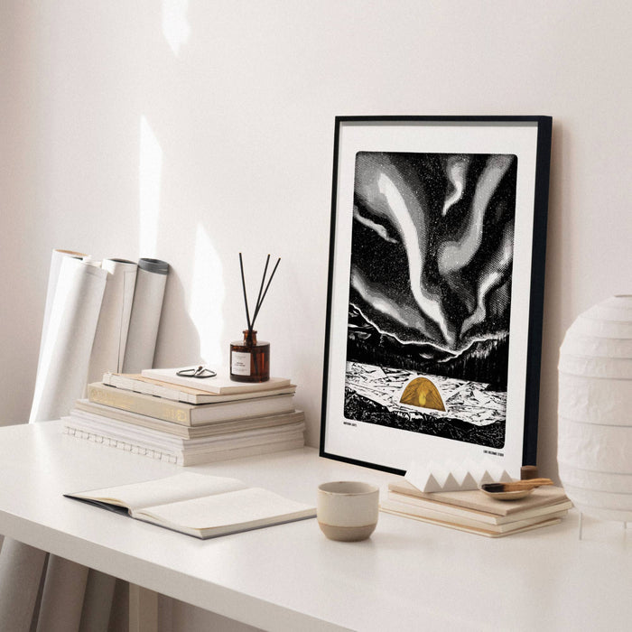 Northern Lights Print A3