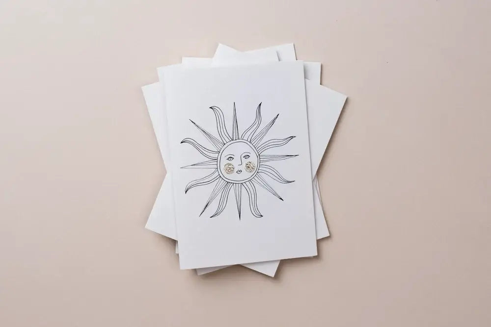 SUNFACE - HAND FINISHED CARD
