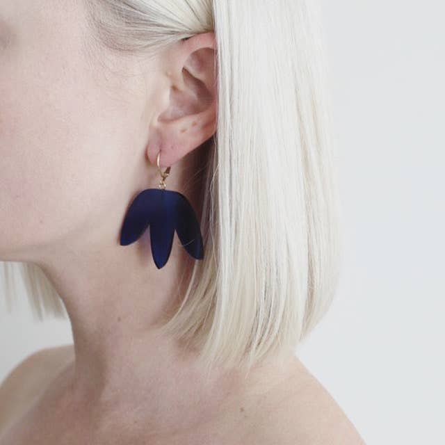 Midi Matisse Earrings: Blue