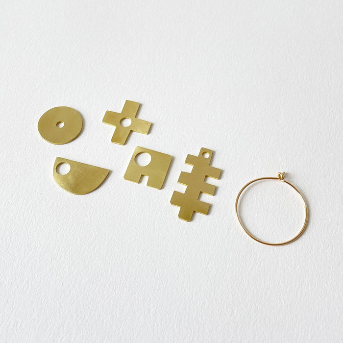 Brass Jetsam Earrings