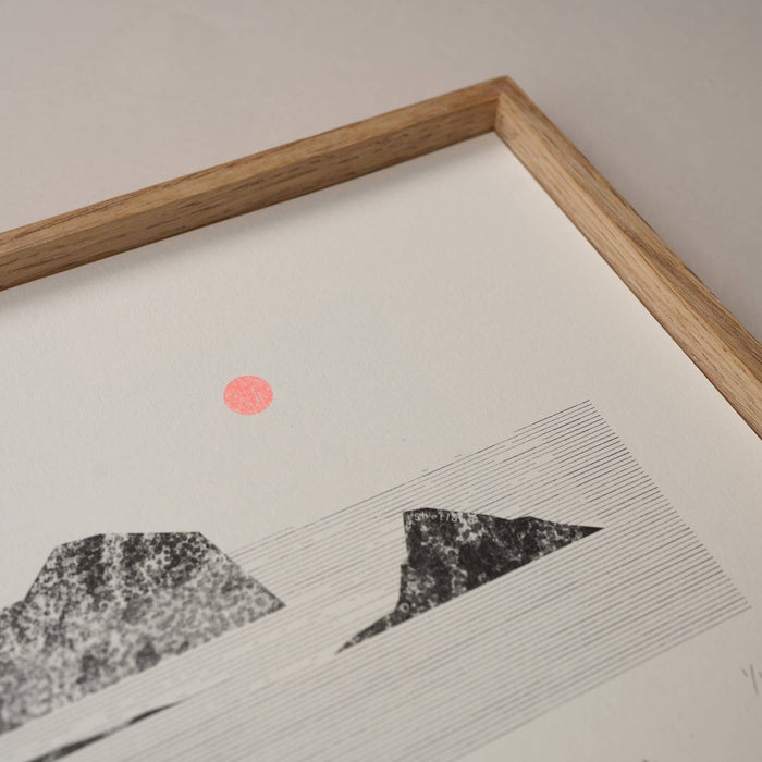 A4 Limited Edition Scottish Island Summits Risograph Print