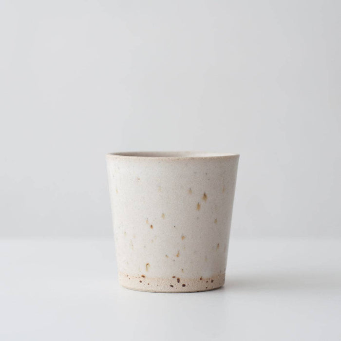 Beaker - Matte White & Speckled