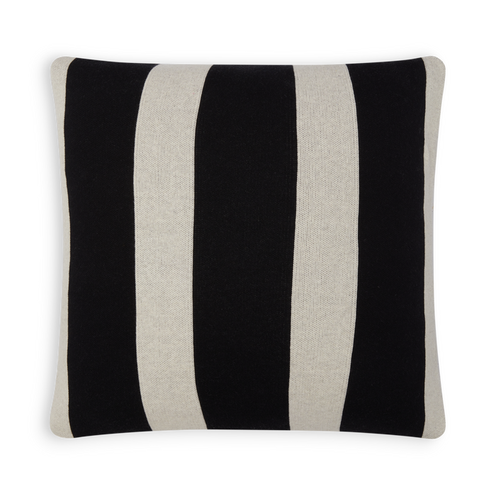 Cotton Knit Throw Pillow/Cushion Cover - Enkel Black