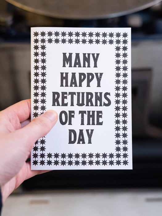 Many Happy Returns Card