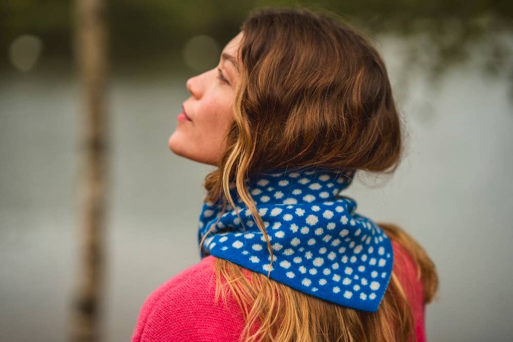 Spotty Neckerchief Blue