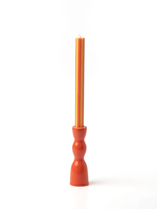 Low Wave Candleholder - Coral