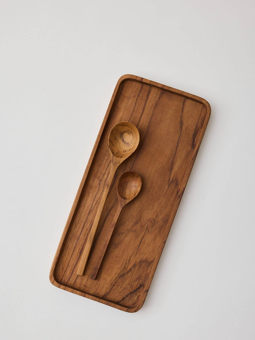 Teak spoon set