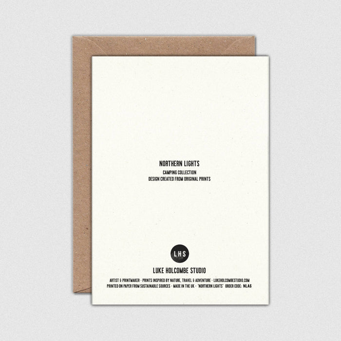Northern Lights Individual Card (A6) Stars Aurora
