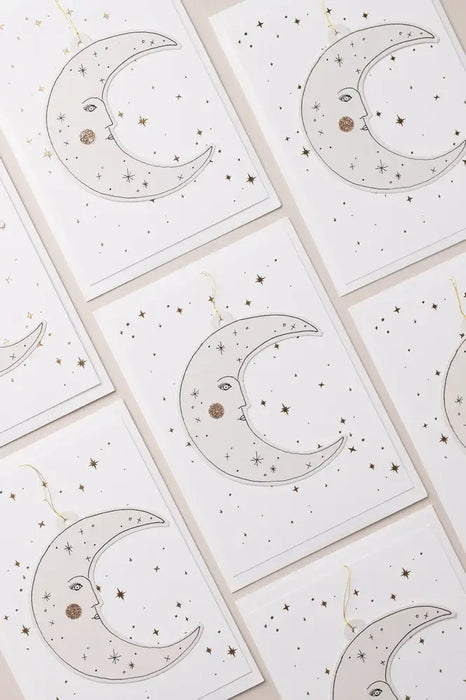 MOONFACE PAPERCUT DECORATION/CARD 