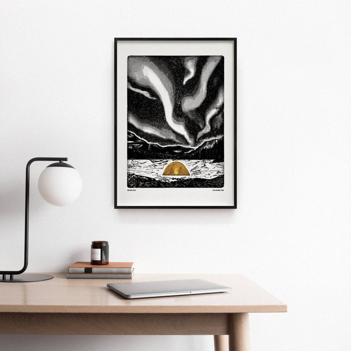 Northern Lights Print A3