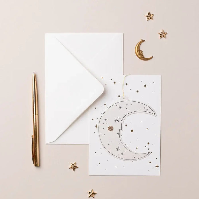 MOONFACE PAPERCUT DECORATION/CARD 