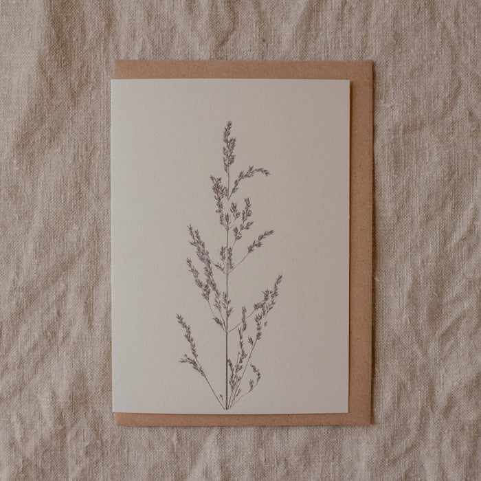 Meadow Grass Greeting Card A6 Recycled