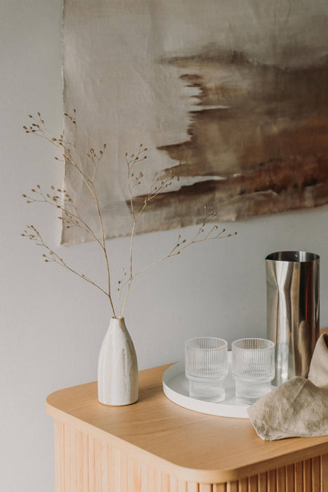 Short fluted glasses x1: Clear